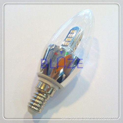 led candle made with 36 pcs smd3014 e14 base